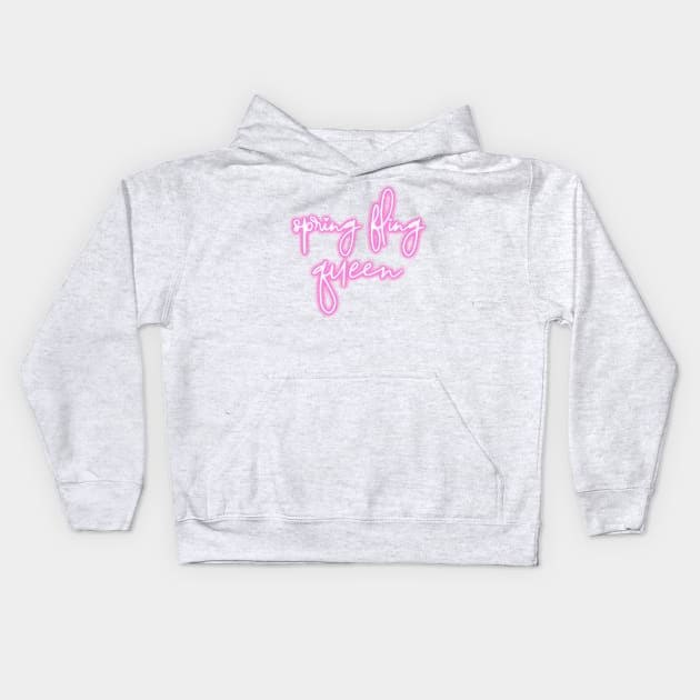 Mean Girls Spring Fling Queen Kids Hoodie by Asilynn